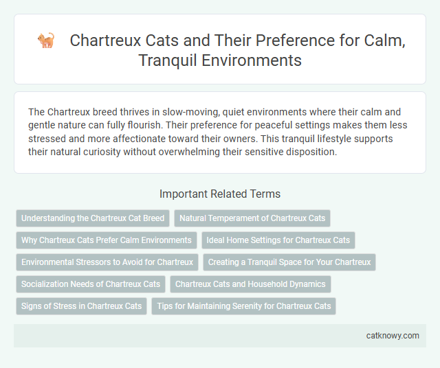 Chartreux Cats and Their Preference for Calm, Tranquil Environments