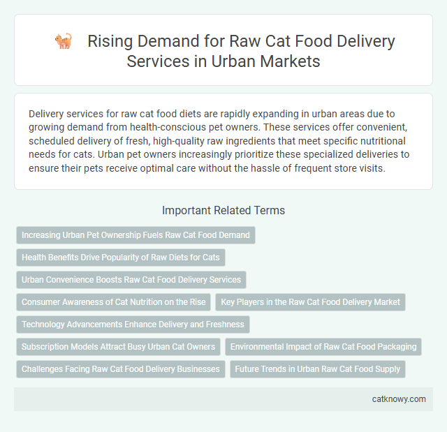 Rising Demand for Raw Cat Food Delivery Services in Urban Markets