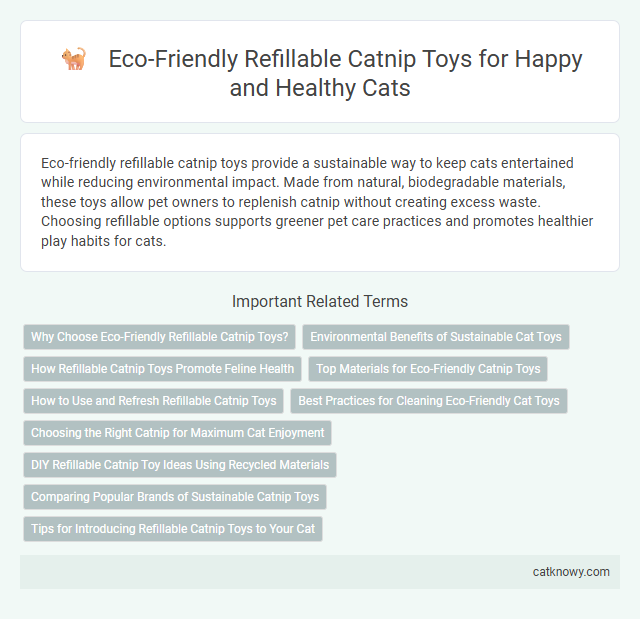 Eco-Friendly Refillable Catnip Toys for Happy and Healthy Cats