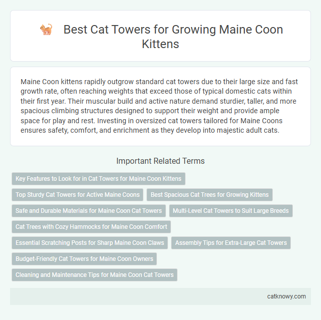 Best Cat Towers for Growing Maine Coon Kittens