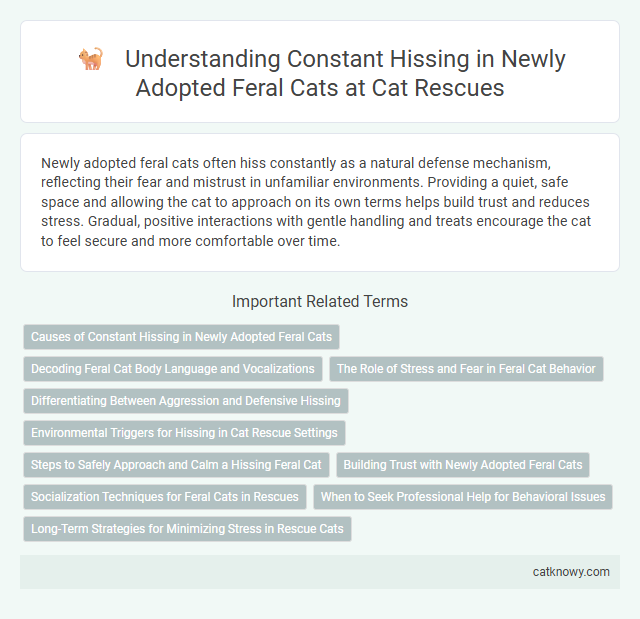 Understanding Constant Hissing in Newly Adopted Feral Cats at Cat Rescues