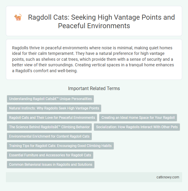 Ragdoll Cats: Seeking High Vantage Points and Peaceful Environments