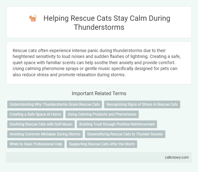 Helping Rescue Cats Stay Calm During Thunderstorms