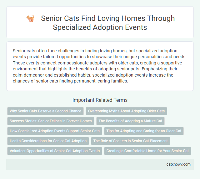 Senior Cats Find Loving Homes Through Specialized Adoption Events