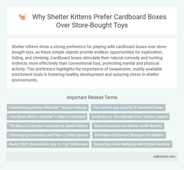 Why Shelter Kittens Prefer Cardboard Boxes Over Store-Bought Toys