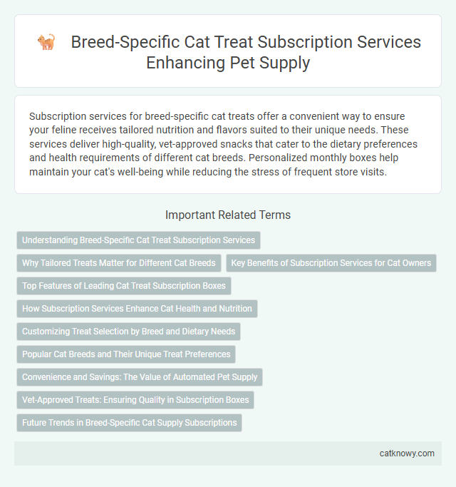 Breed-Specific Cat Treat Subscription Services Enhancing Pet Supply