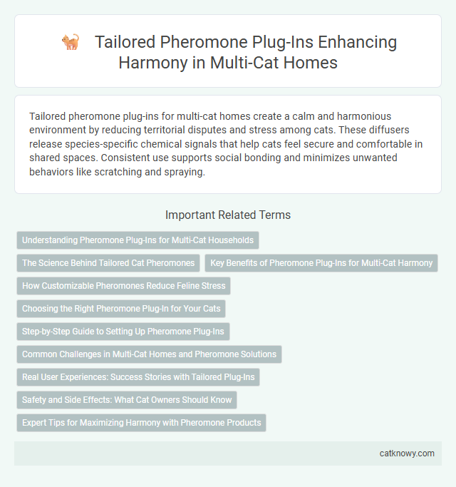Tailored Pheromone Plug-Ins Enhancing Harmony in Multi-Cat Homes