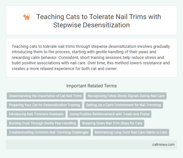 Teaching Cats to Tolerate Nail Trims with Stepwise Desensitization