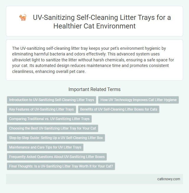 UV-Sanitizing Self-Cleaning Litter Trays for a Healthier Cat Environment