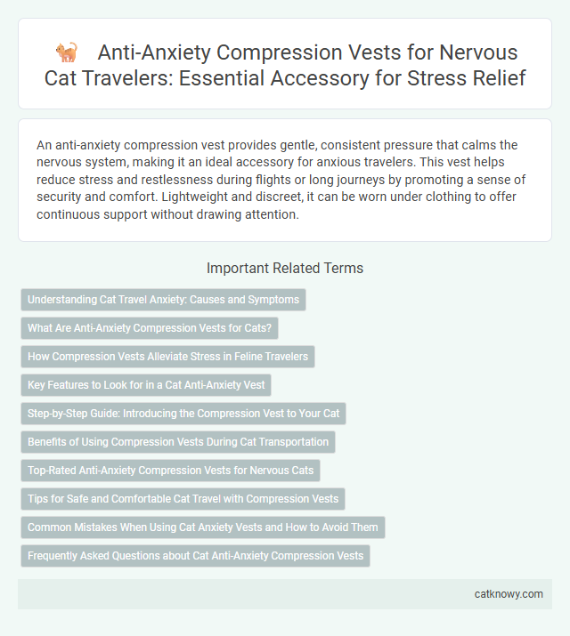 Anti-Anxiety Compression Vests for Nervous Cat Travelers: Essential Accessory for Stress Relief