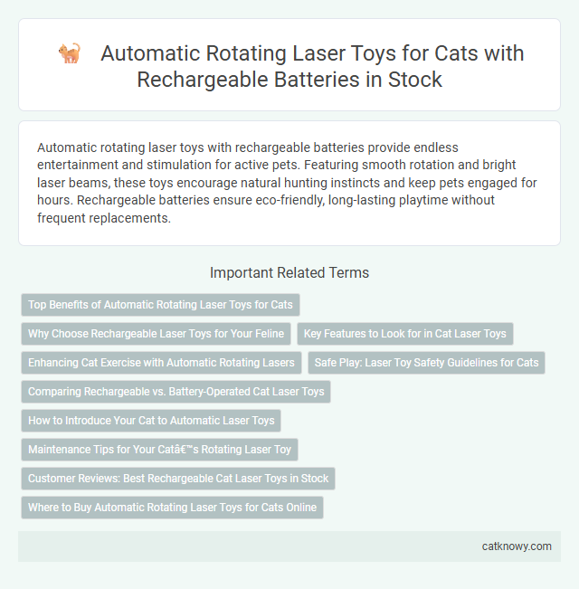 Automatic Rotating Laser Toys for Cats with Rechargeable Batteries in Stock