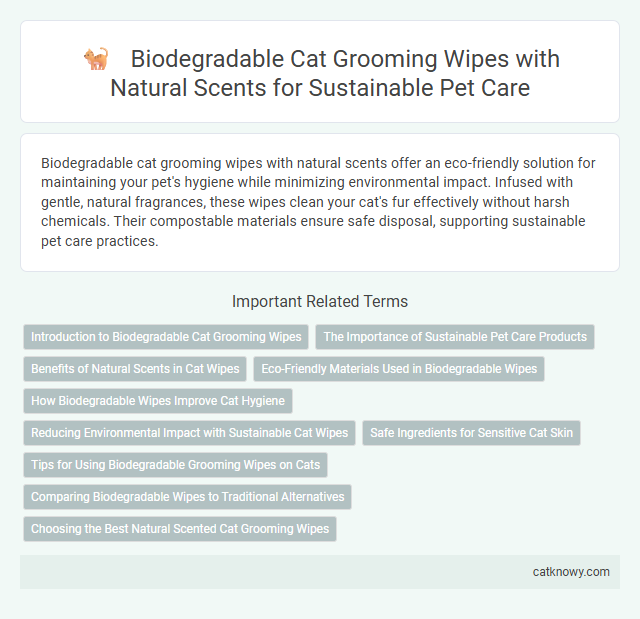 Biodegradable Cat Grooming Wipes with Natural Scents for Sustainable Pet Care