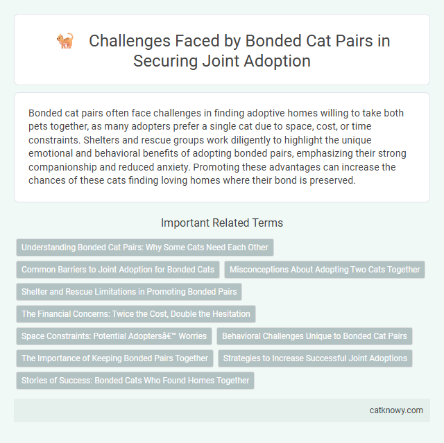 Challenges Faced by Bonded Cat Pairs in Securing Joint Adoption