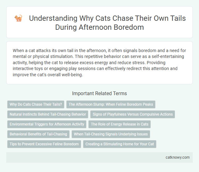 Understanding Why Cats Chase Their Own Tails During Afternoon Boredom