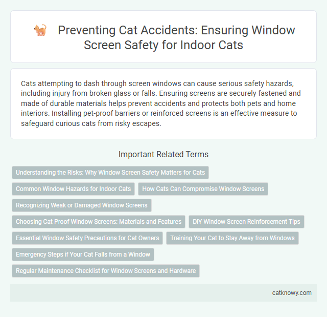 Preventing Cat Accidents: Ensuring Window Screen Safety for Indoor Cats