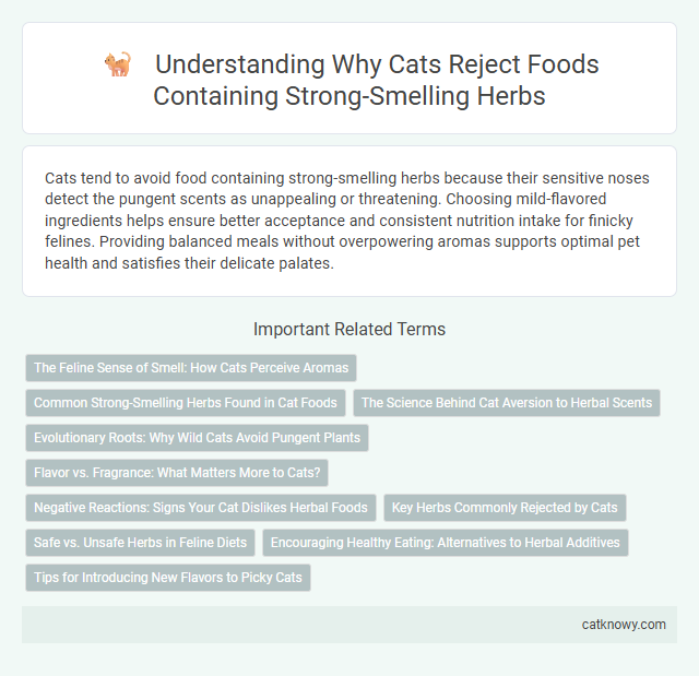 Understanding Why Cats Reject Foods Containing Strong-Smelling Herbs
