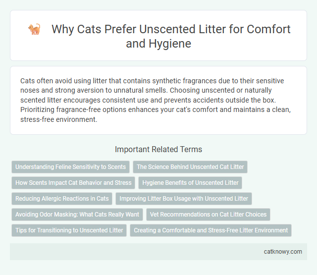 Why Cats Prefer Unscented Litter for Comfort and Hygiene