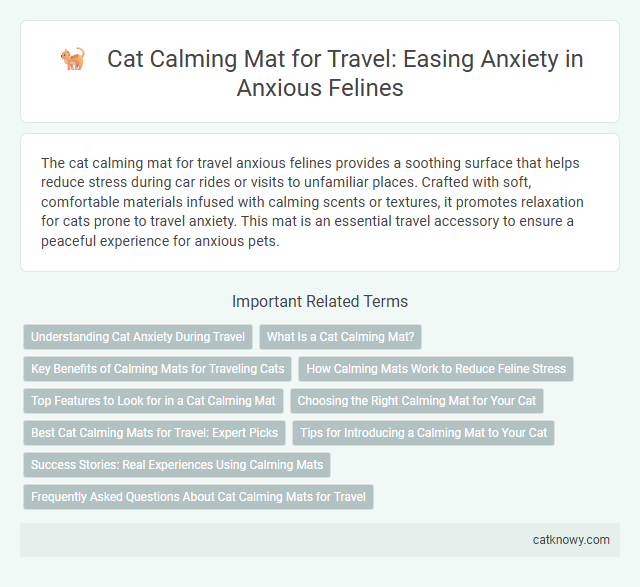 Cat Calming Mat for Travel: Easing Anxiety in Anxious Felines