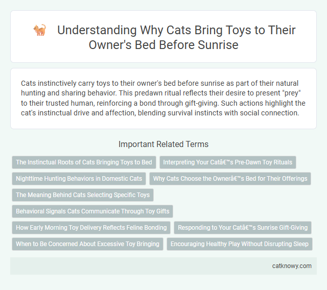 Understanding Why Cats Bring Toys to Their Owner's Bed Before Sunrise