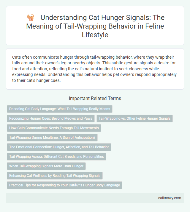 Understanding Cat Hunger Signals: The Meaning of Tail-Wrapping Behavior in Feline Lifestyle
