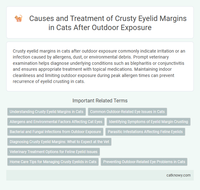 Causes and Treatment of Crusty Eyelid Margins in Cats After Outdoor Exposure