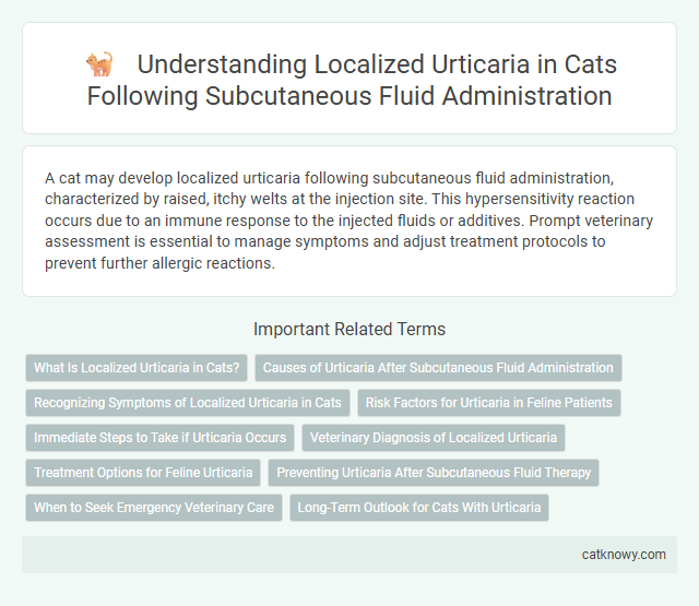 Understanding Localized Urticaria in Cats Following Subcutaneous Fluid Administration