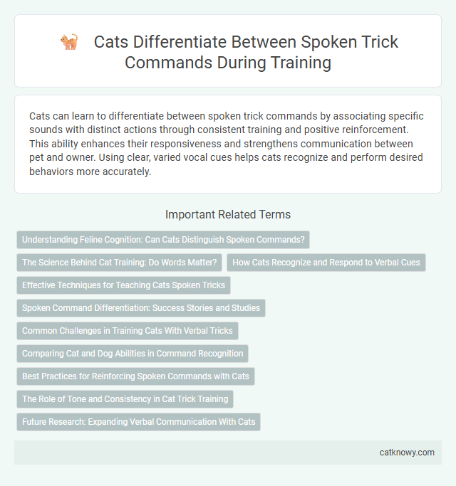 Cats Differentiate Between Spoken Trick Commands During Training
