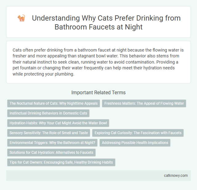 Understanding Why Cats Prefer Drinking from Bathroom Faucets at Night