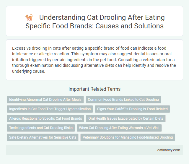 Understanding Cat Drooling After Eating Specific Food Brands: Causes and Solutions