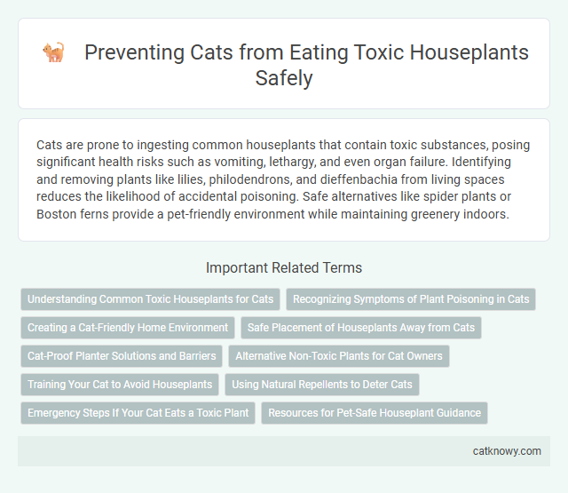 Preventing Cats from Eating Toxic Houseplants Safely