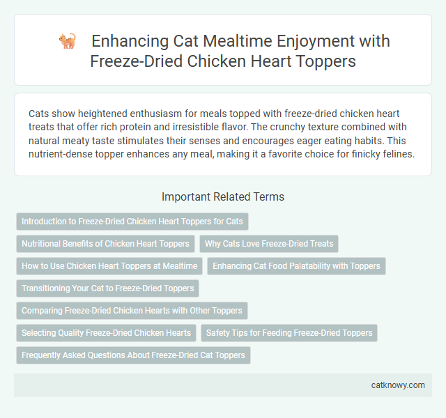 Enhancing Cat Mealtime Enjoyment with Freeze-Dried Chicken Heart Toppers