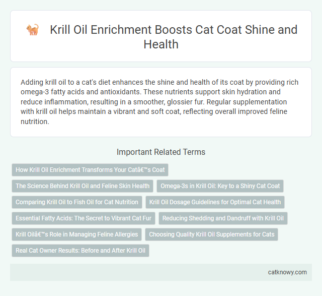 Krill Oil Enrichment Boosts Cat Coat Shine and Health