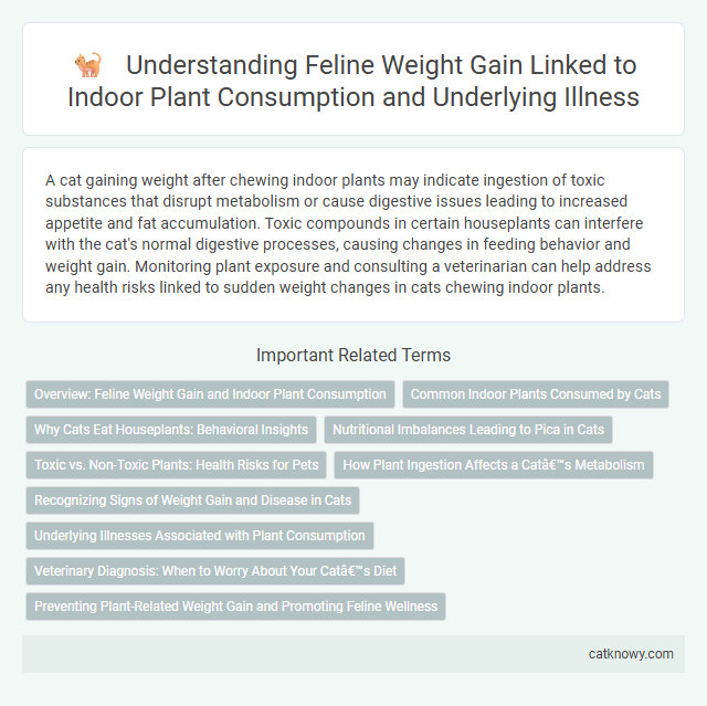 Understanding Feline Weight Gain Linked to Indoor Plant Consumption and Underlying Illness