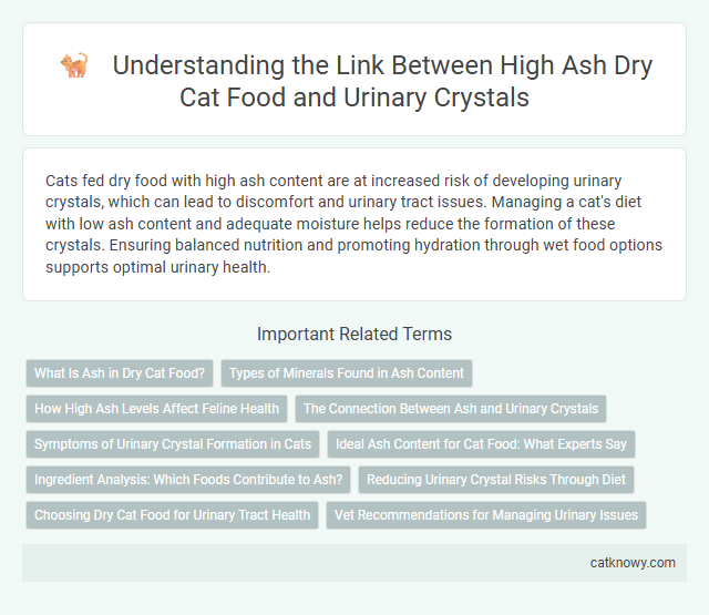 Understanding the Link Between High Ash Dry Cat Food and Urinary Crystals