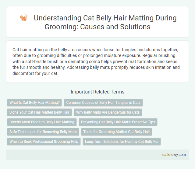 Understanding Cat Belly Hair Matting During Grooming: Causes and Solutions