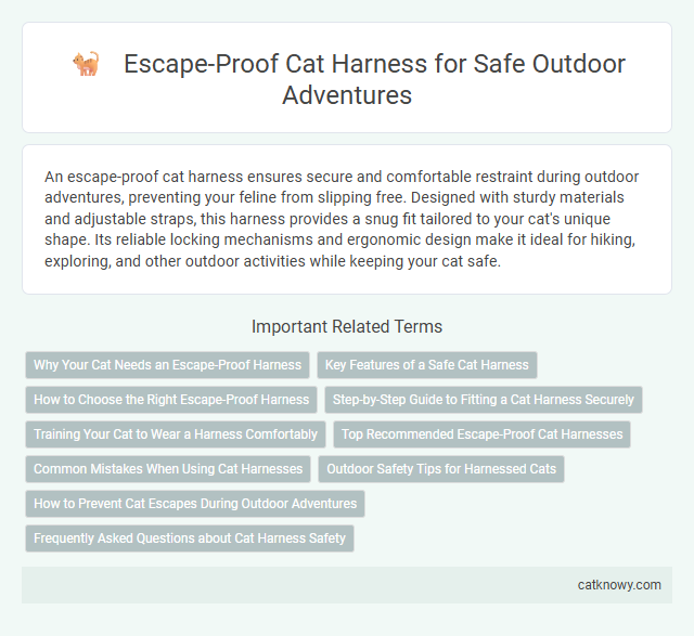 Escape-Proof Cat Harness for Safe Outdoor Adventures