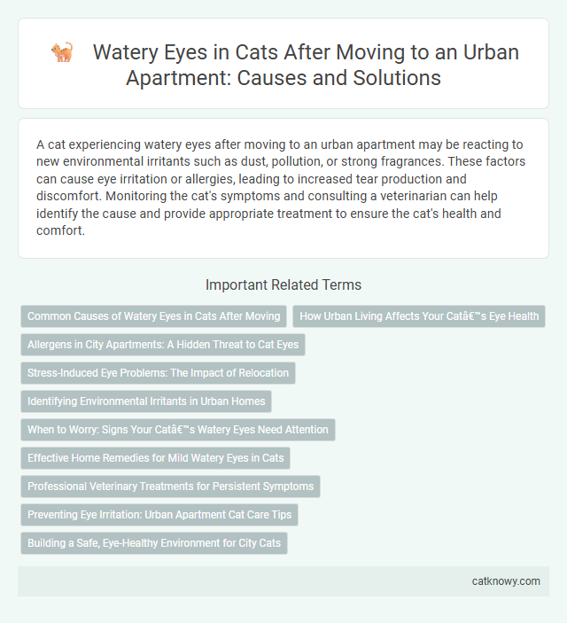 Watery Eyes in Cats After Moving to an Urban Apartment: Causes and Solutions