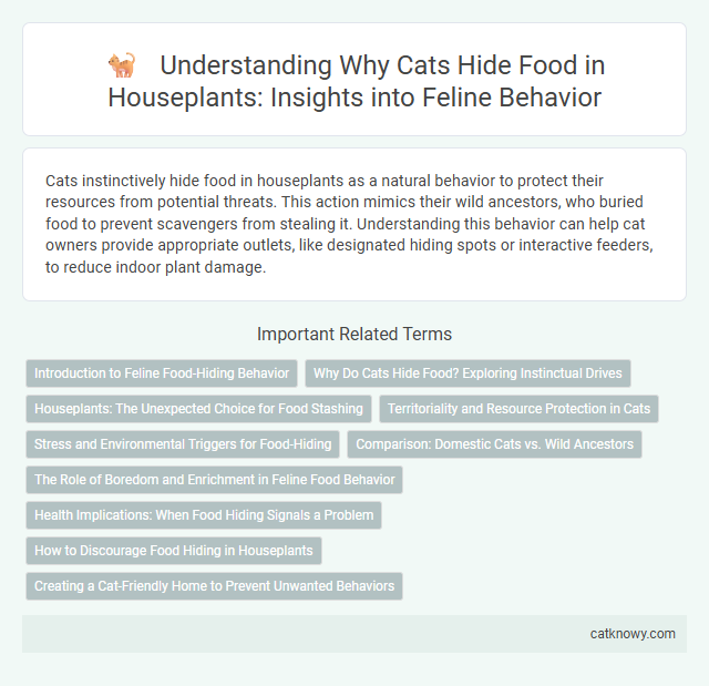 Understanding Why Cats Hide Food in Houseplants: Insights into Feline Behavior