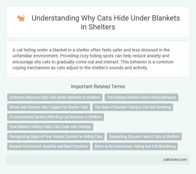 Understanding Why Cats Hide Under Blankets in Shelters