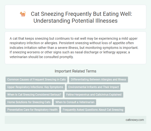 Cat Sneezing Frequently But Eating Well: Understanding Potential Illnesses