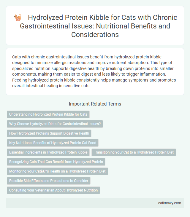 Hydrolyzed Protein Kibble for Cats with Chronic Gastrointestinal Issues: Nutritional Benefits and Considerations