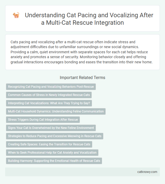 Understanding Cat Pacing and Vocalizing After a Multi-Cat Rescue Integration