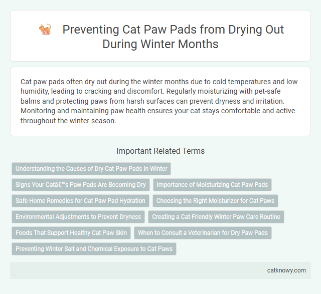Preventing Cat Paw Pads from Drying Out During Winter Months