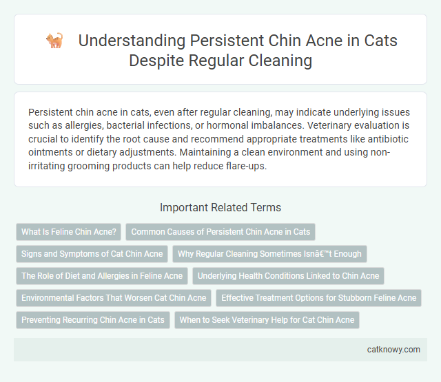 Understanding Persistent Chin Acne in Cats Despite Regular Cleaning