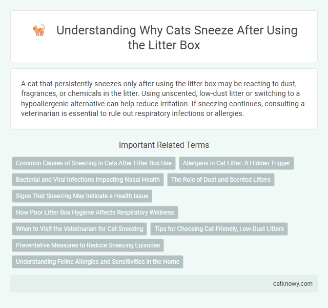 Understanding Why Cats Sneeze After Using the Litter Box