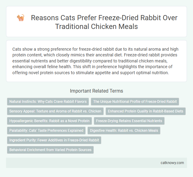 Reasons Cats Prefer Freeze-Dried Rabbit Over Traditional Chicken Meals