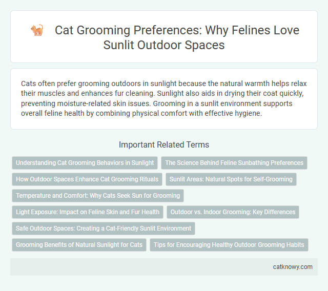 Cat Grooming Preferences: Why Felines Love Sunlit Outdoor Spaces