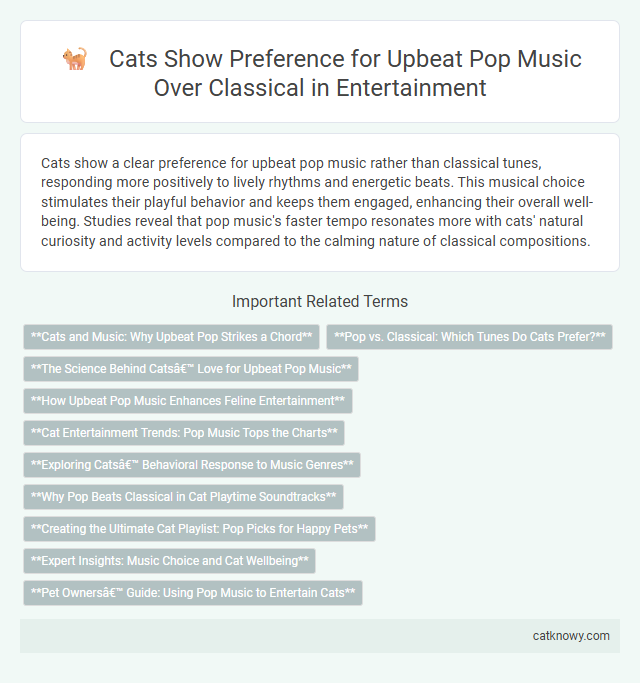 Cats Show Preference for Upbeat Pop Music Over Classical in Entertainment