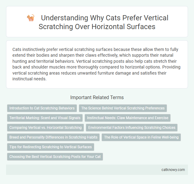 Understanding Why Cats Prefer Vertical Scratching Over Horizontal Surfaces