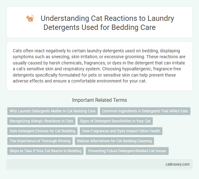 Understanding Cat Reactions to Laundry Detergents Used for Bedding Care